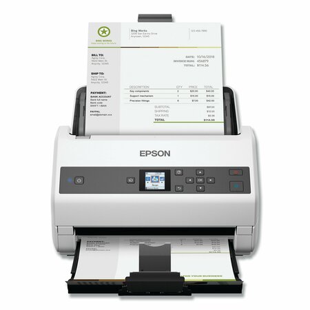 Epson DS-870 Color Workgroup Document Scanner, 600 dpi Opt Resolution, 100-Sheet Duplex Auto Doc Feeder B11B250201